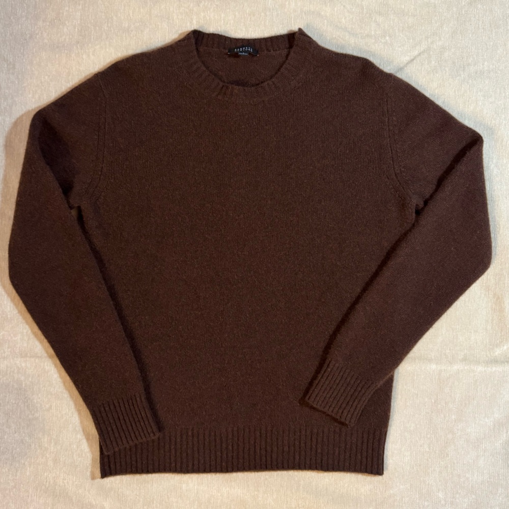 Barneys New York Chocolate Brown Cashmere Sweater